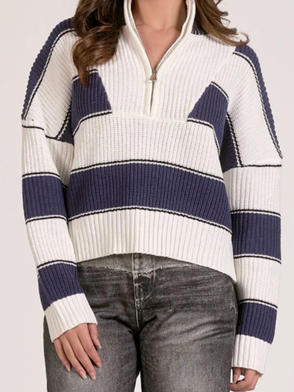 NWT Elan Quarter-Zip Sloane Sweater / XS